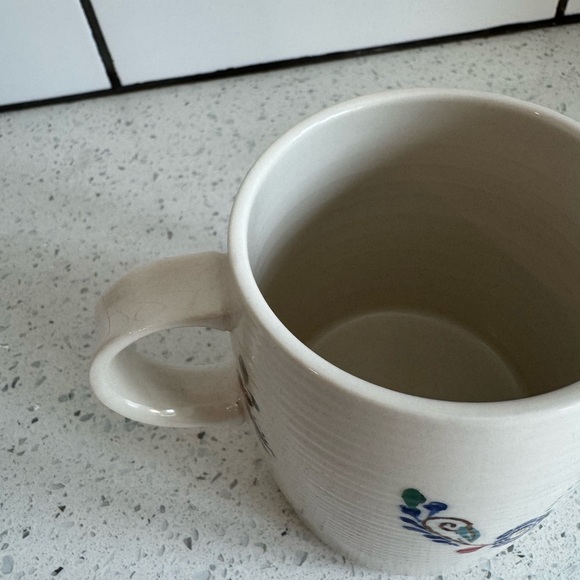 Anthropologie Starla M Halfmann Petal Palette Floral Monogram Letter J Mug - Picture 4 of 6